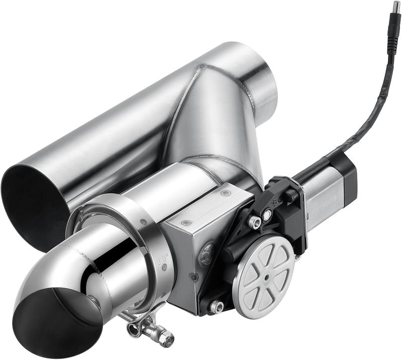 SPELAB Electric Exhaust Cutout 3.0 Inch with Elbow Muffler Exhaust Valve Kit with One Controller Remote Kit - Image 1
